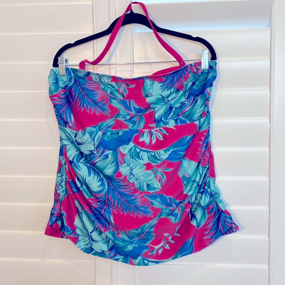 Tropical Pink and Blue Women's Swimsuit Two Piece